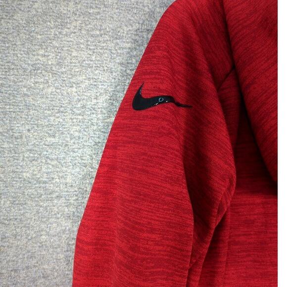 Nike Dri Fit Boys Youth Hoodie Just Do It Pullover Kangaroo Pocket Red 7/Large - Picture 3 of 5